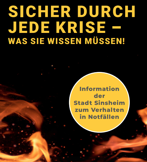 Flyer zur Notfallvorsorge Notfallvorsorge