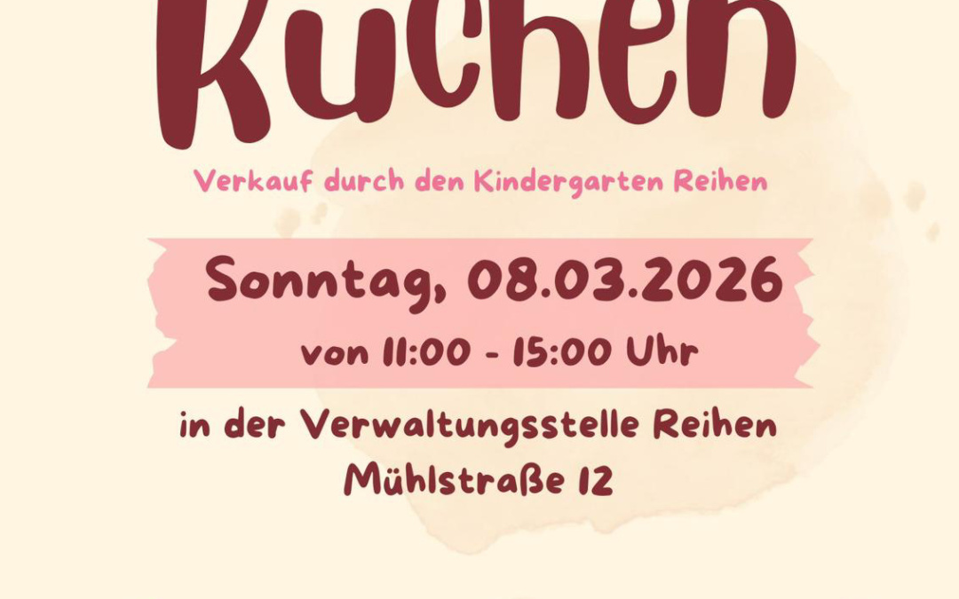 Kuchenverkauf des Kindergarten Reihen am Wahlsonntag