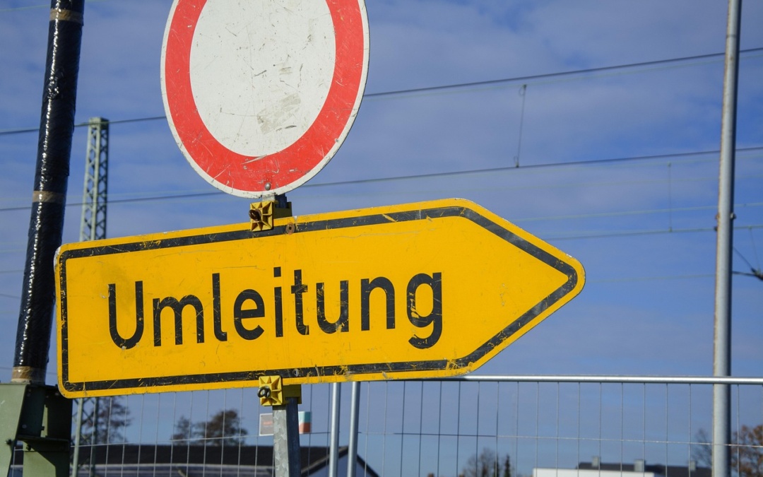 Vollsperrung der Muthstraße in Sinsheim