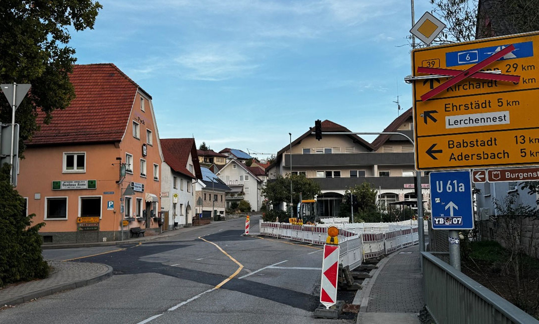Sanierung der Ortsdurchfahrt Steinsfurt